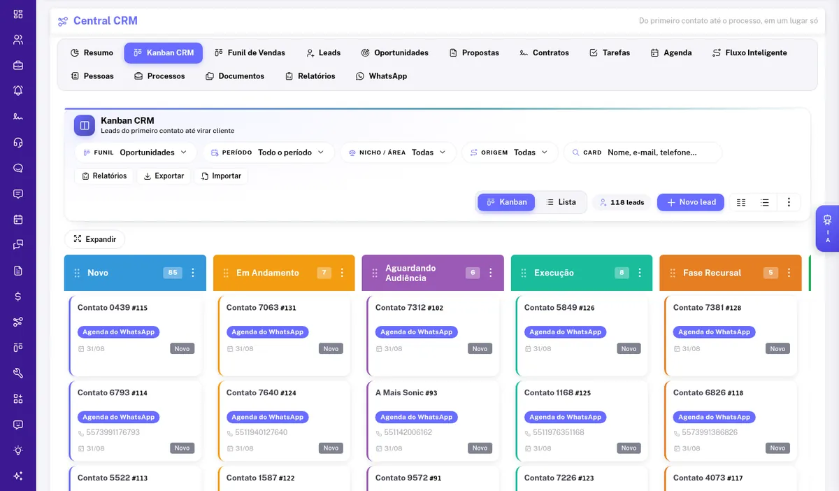 IntegraLegal CRM screen